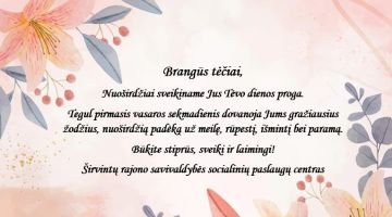Sveikiname su Tėvo diena